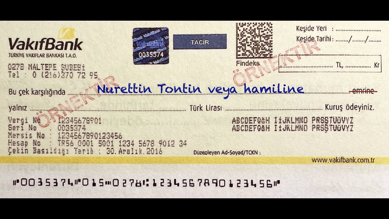 Çek ve Diğer Kıymetli Evrakların İptali